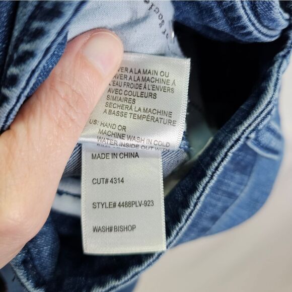 Articles of Society High Rise Button Detail Skinny Jeans Size 28 - Picture 8 of 9